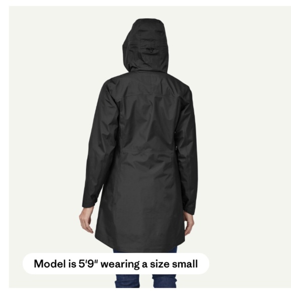 Like-New- Patagonia Torrentshell Black 3L Rain Parka Jacket Coat (3) - Picture 4 of 16